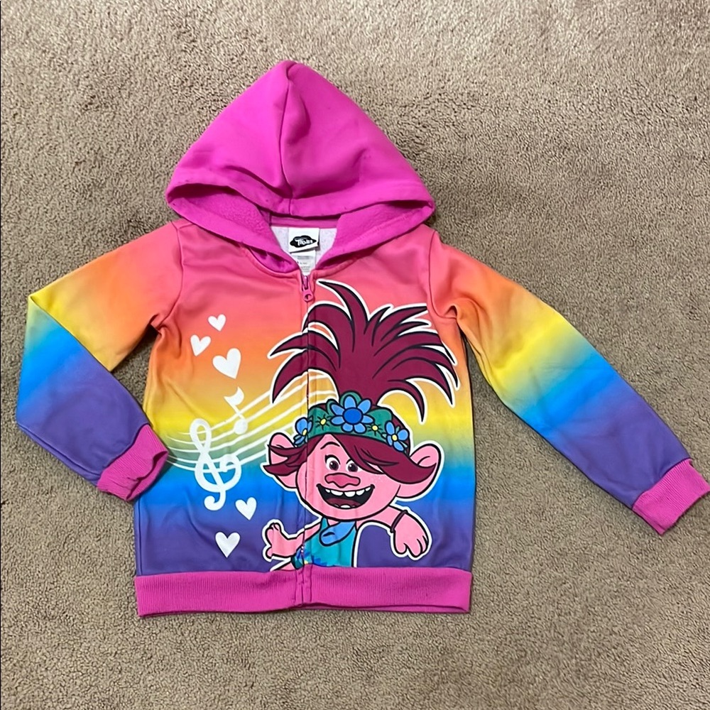 Colorful Trolls Poppy Hoodie.